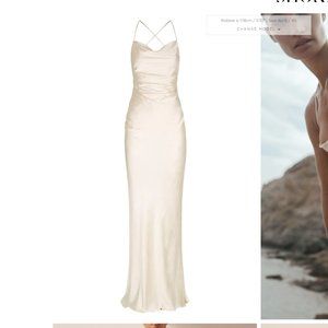 Shona Joy - *LIKE NEW* LA LUNE LACE BACK MAXI DRESS - CREAM - US 6
